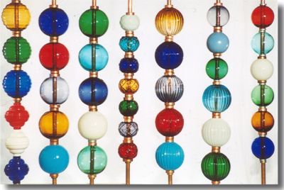 Colored Glass Lightning Rod Balls